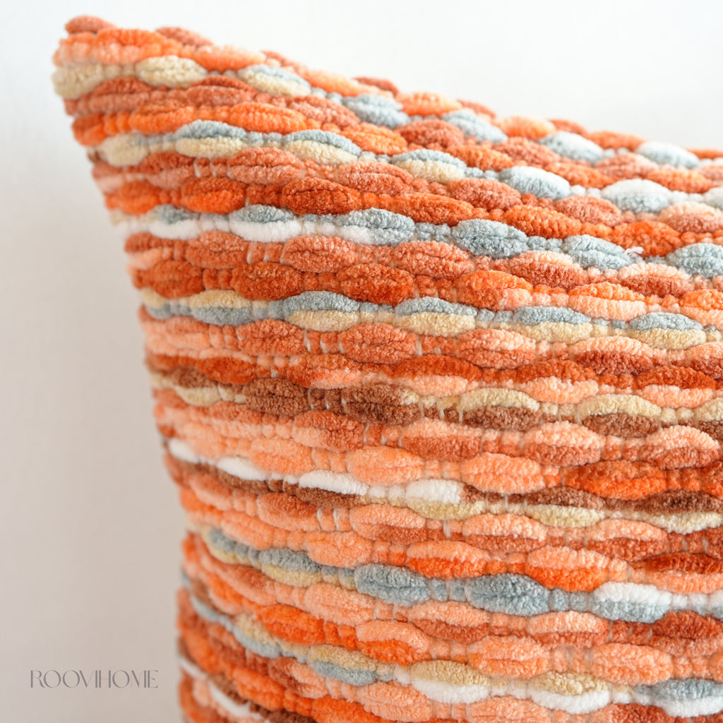 Chic Bazaar Colorful Bouclé Cushions with Tassels
