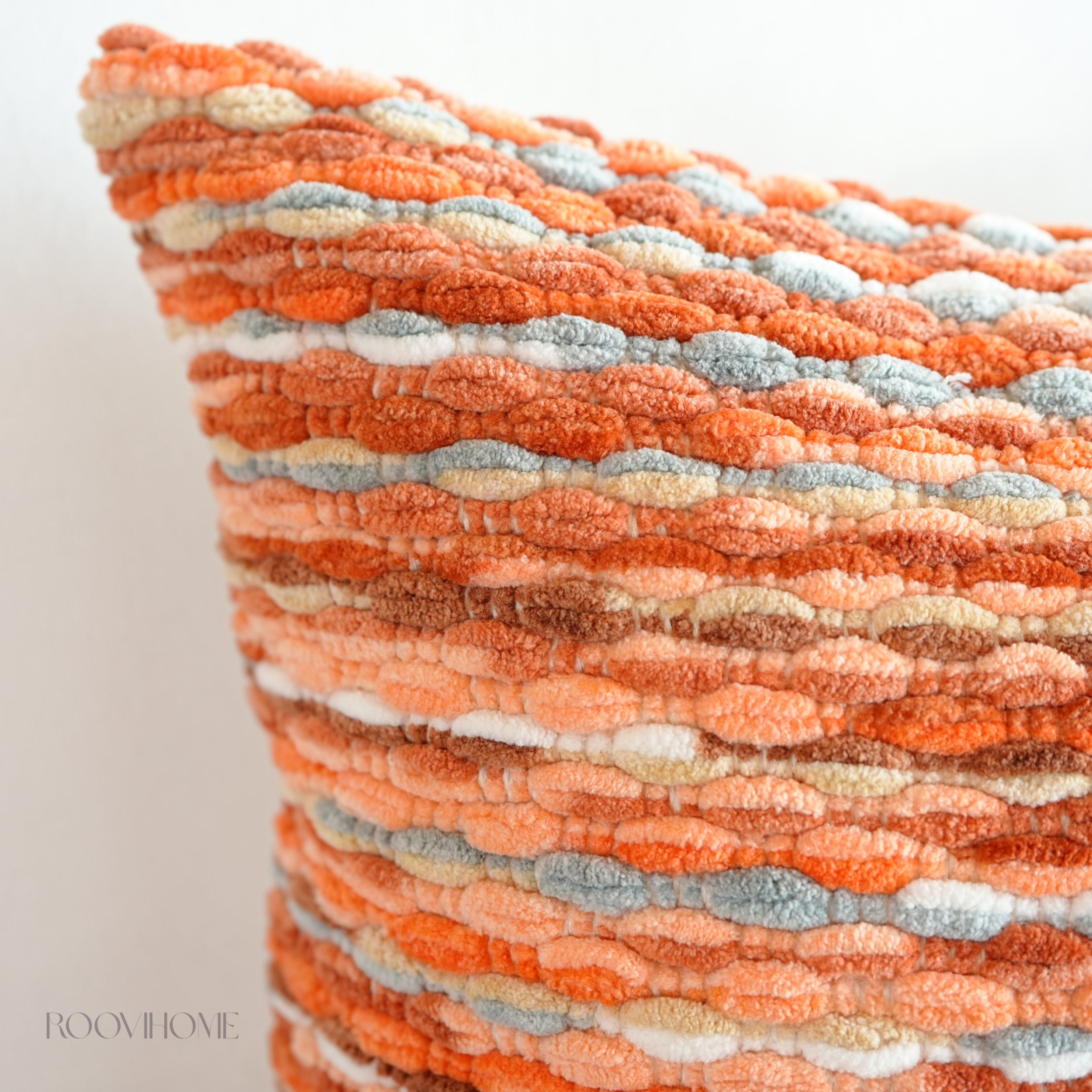 Chic Bazaar Colorful Bouclé Cushions with Tassels
