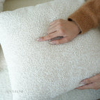 Solid Earthy Tone Teddy Bouclé Decorative Cushions
