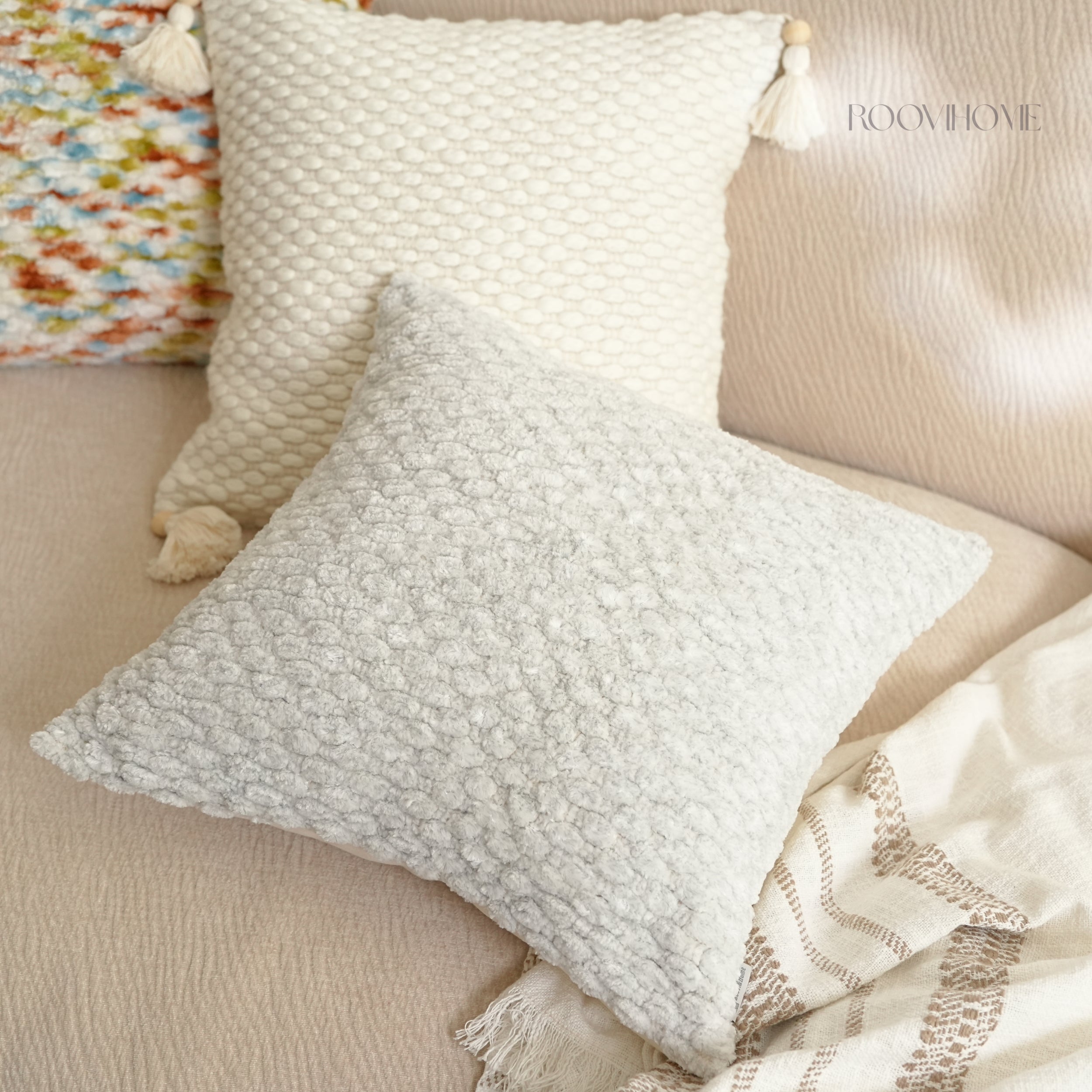 Cozy Chunky Shaggy Boucle Cushions