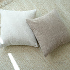 Solid Earthy Tone Teddy Bouclé Decorative Cushions