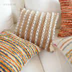 Chic Bazaar Colorful Bouclé Cushions with Tassels