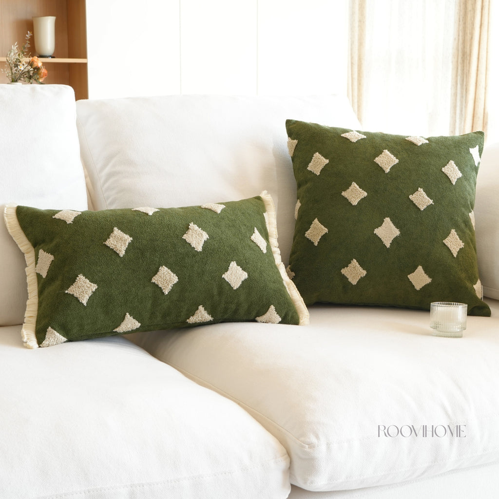 Embroidered Playful Motif Cushion