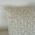 Muted Houndstooth Textured Velvet Cushions