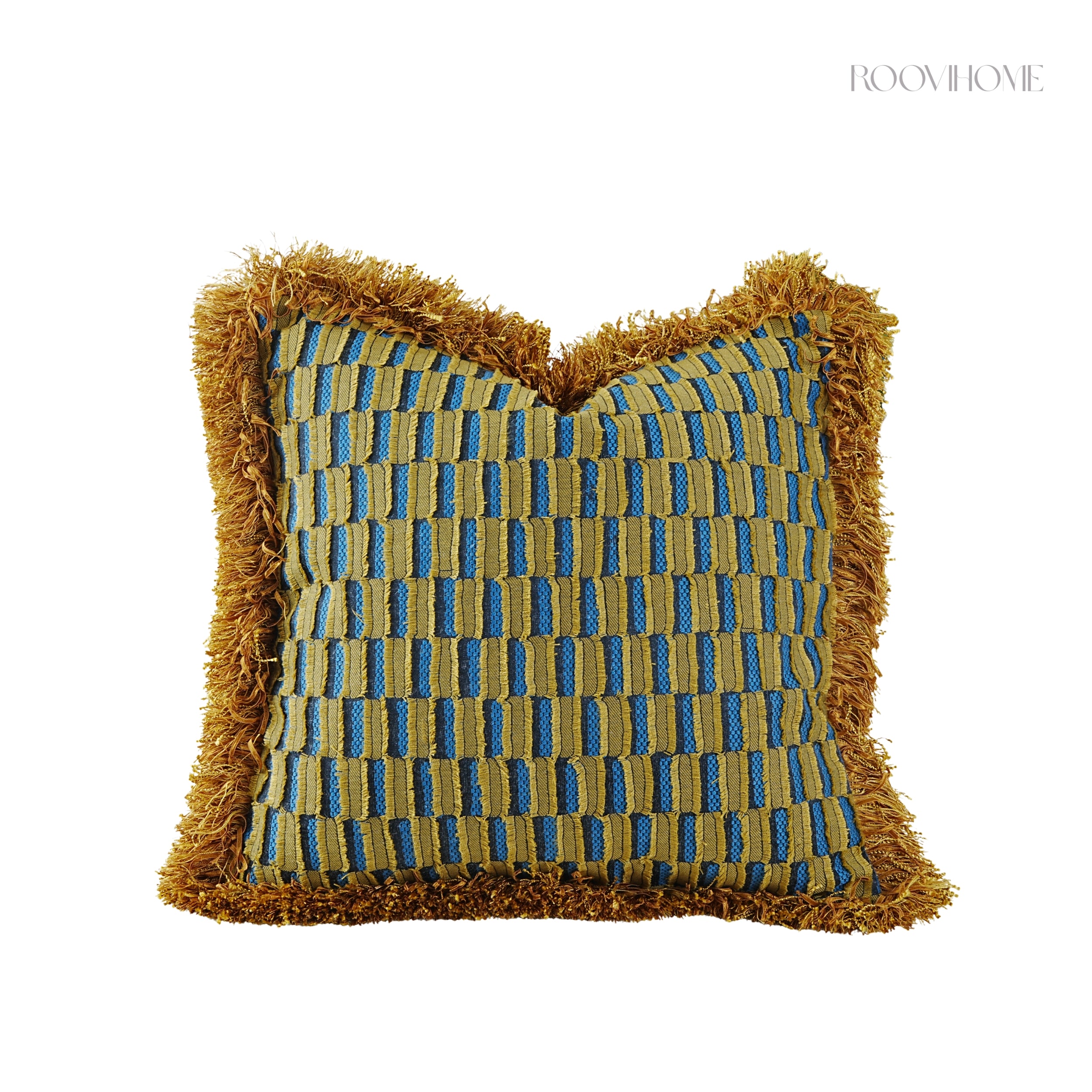 Retro Geometric & Floral Jacquard Cushions Combo
