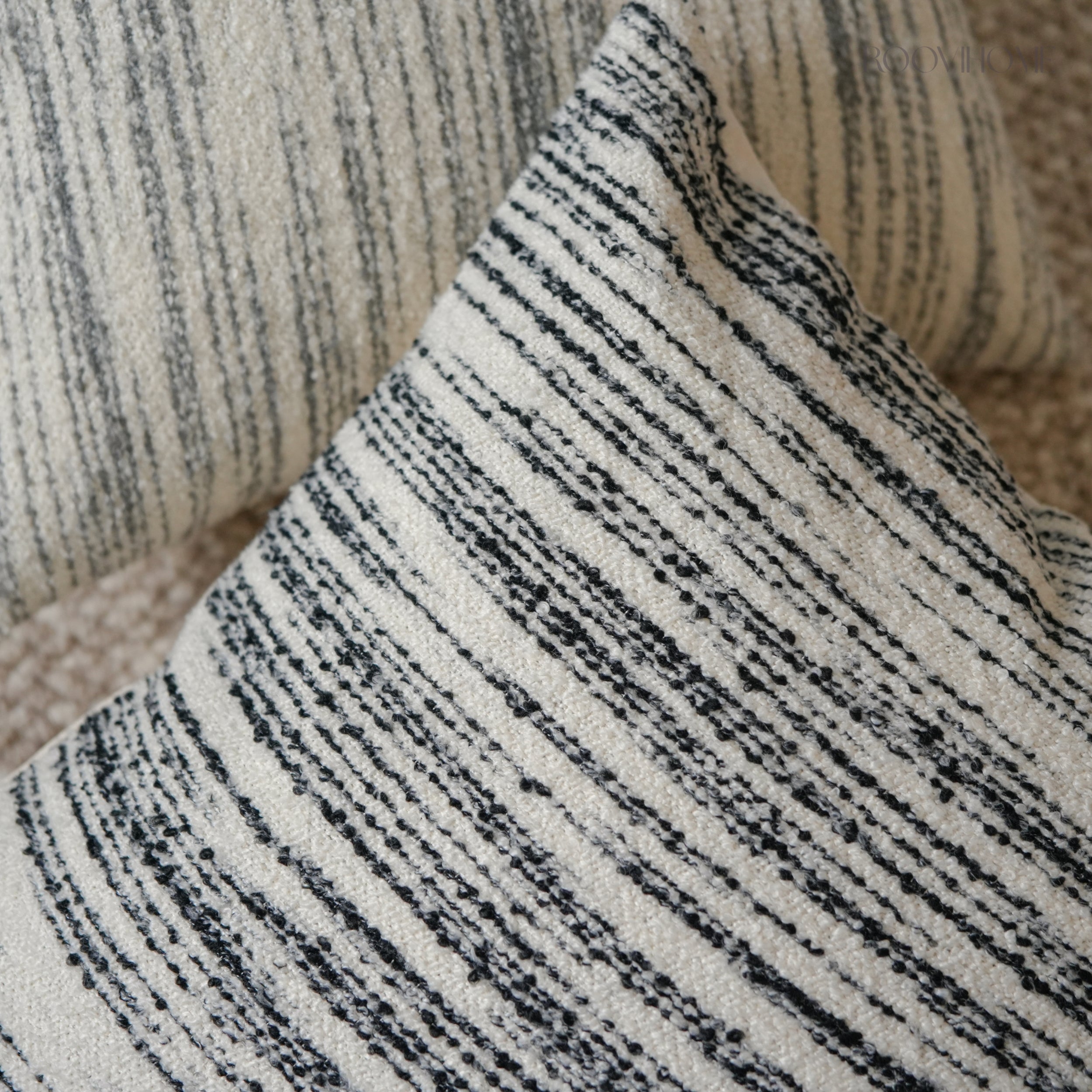 Muted Field Striped Cushion